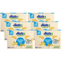 Alete Milch-Getreide-Mahlzeit Vanille 6x 400 Ml (2 X 200 Ml) Ab Dem 10. Monat
