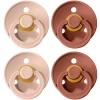 BIBS® Schnuller Colour Blush / Woodchuck 0-6 Monate, 4 Stk. -Babyprodukte bibs schnuller colour blush woodchuck 0 6 monate 4 stk a321062