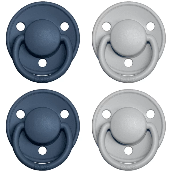 BIBS® Schnuller De Lux Cloud / Steel Blue 0-36 Monate, 4 Stk. 3 BIBS® Schnuller De Lux Cloud / Steel Blue 0-36 Monate, 4 Stk.