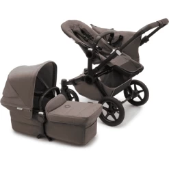 Bugaboo Kombikinderwagen Donkey 5 Mineral Mono Complete Black/Taupe
