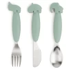 Done By Deer™ Besteck Easy Grip Deer Friends Grün -Babyprodukte done by deer besteck easy grip deer friends gruen a341368