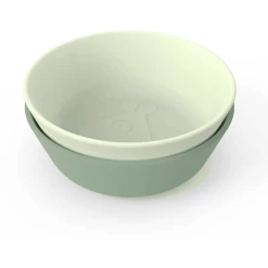 Done By Deer™ Schüssel Kiddish 2-er Pack Raffi Grün