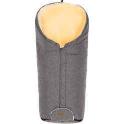 Fillikid Winterfußsack Tacama Lammfell Hellgrau Melange