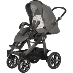 Hartan Kinderwagen Racer GTS Mit Handbremse Casual Collection Green Nature (916) Gestellfarbe Platin