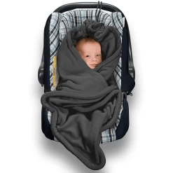 Hoppediz Einschlagdecke Fleece Anthrazit