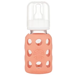 Lifefactory Babyflasche Aus Glas In Cantaloupe 120ml