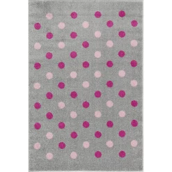 LIVONE Spiel- Und Kinderteppich Happy Rugs Confetti Silbergrau/rosa, 160 X 230 Cm