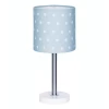 LIVONE Tischlampe Happy Style For Kids DOTS Blau/weiss