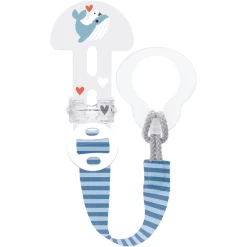 MAM Schnullerband Clip It! 0+ Monate, 1 Stk, Wal