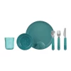 MEPAL Kindergeschirr-Set Mio 6-teilig - Deep Turquoise -Babyprodukte mepal kindergeschirr set mio 6 teilig deep turquoise a349046