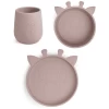 Nuuroo Geschirrset Judi Giraffe 3er, Woodrose -Babyprodukte nuuroo geschirrset judi giraffe 3er woodrose a363839