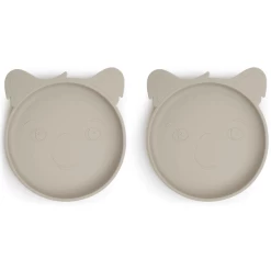 Nuuroo Silikonteller Akila Koala 2 Stück, Cobblestone