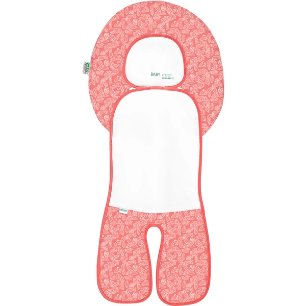 Odenwälder Autositz-Auflage Babycool White Leaves Cranberry 3 Odenwälder Autositz-Auflage Babycool White Leaves Cranberry
