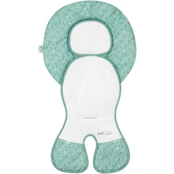 Odenwälder Schalensitz-Auflage Babycool White Leaves Deep Forest