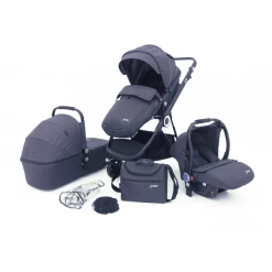 Petex 3-in-1 Kombi-Kinderwagenset Multi Traveller Grau