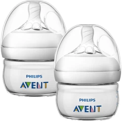 Philips Avent Natural Flasche SCF039/17, 60ml, 2 Stück, Transparent