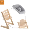STOKKE® Mega Tripp Trapp® Set Hochstuhl Buche Natur Inkl. Newborn Set™ Grey Und Baby Set Natur -Babyprodukte stokke mega tripp trapp set hochstuhl buche natur inkl newborn set grey und baby set natur a357568