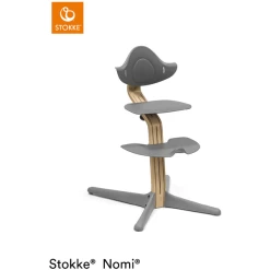STOKKE® Nomi® Hochstuhl Eiche Natur / Grau
