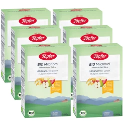 Töpfer Bio-Milchbrei Dreikorn Apfel & Birne 6 X 200 G Ab Dem 6. Monat