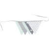 Ullenboom Wimpelkette & Stoffgirlande 190 Cm (5 Wimpel) Mint Grau